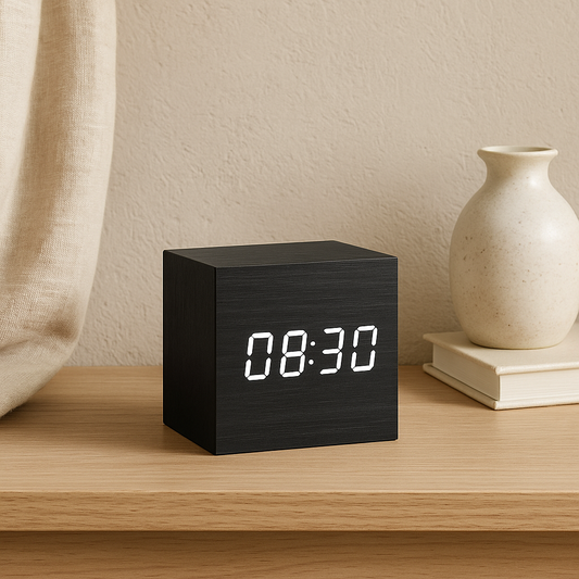 Elegant Wooden Alarm Clock – Gentle Wakeups, Natural Harmony