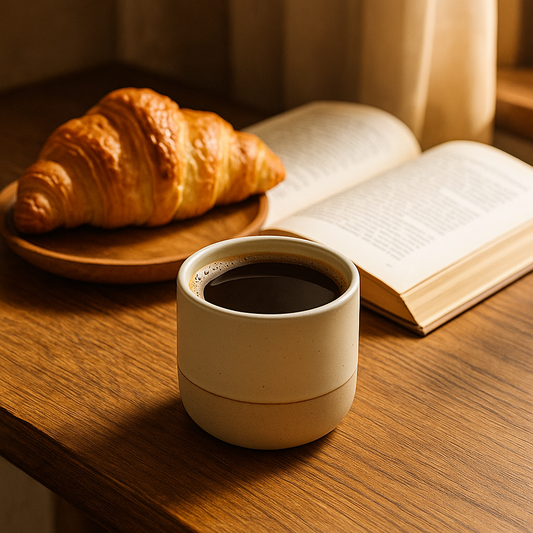 Japandi Ceramic Coffee Mug — Minimalist & Handmade