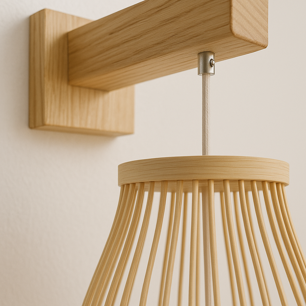 Wall-Mounted Bamboo Lantern – Soft Light, Japandi Look