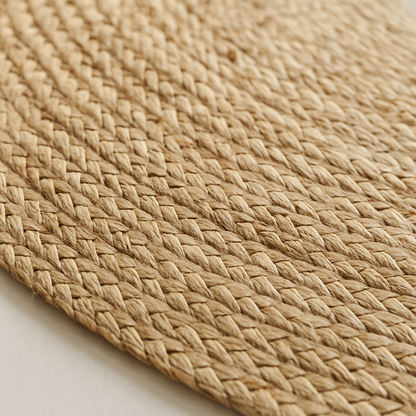 Serenity in Circles – Handwoven Japandi Grass Rug