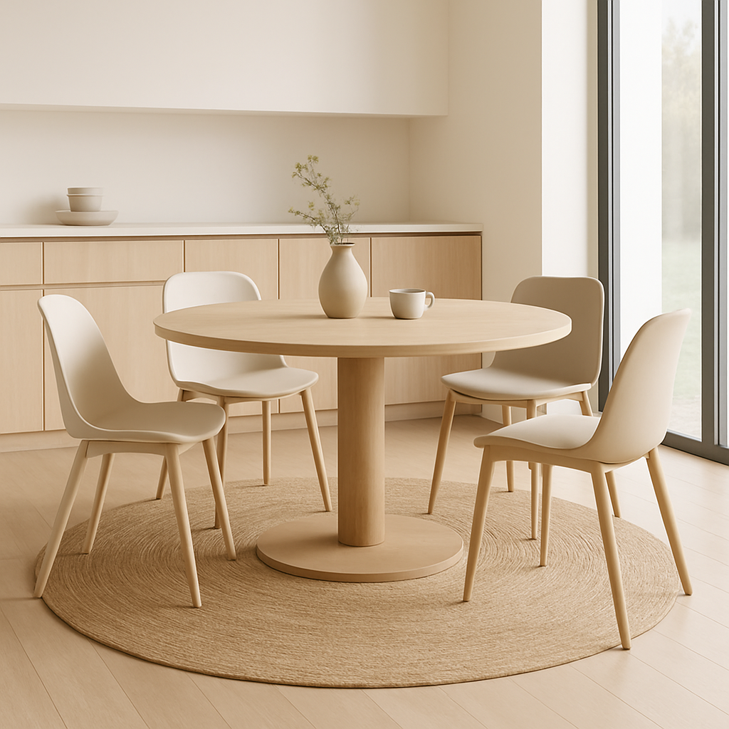 Serenity in Circles – Handwoven Japandi Grass Rug
