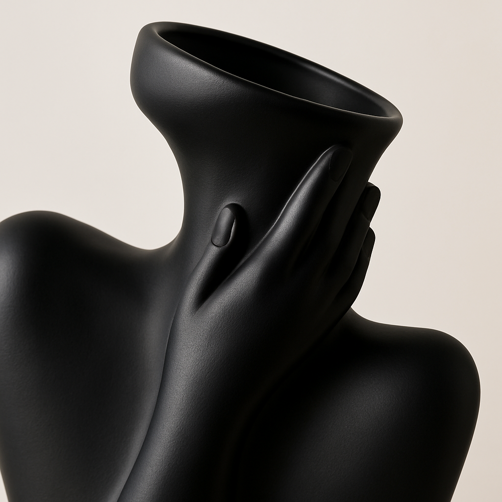 Sculptural Ceramic Vase – A Statement of Calm Elegance