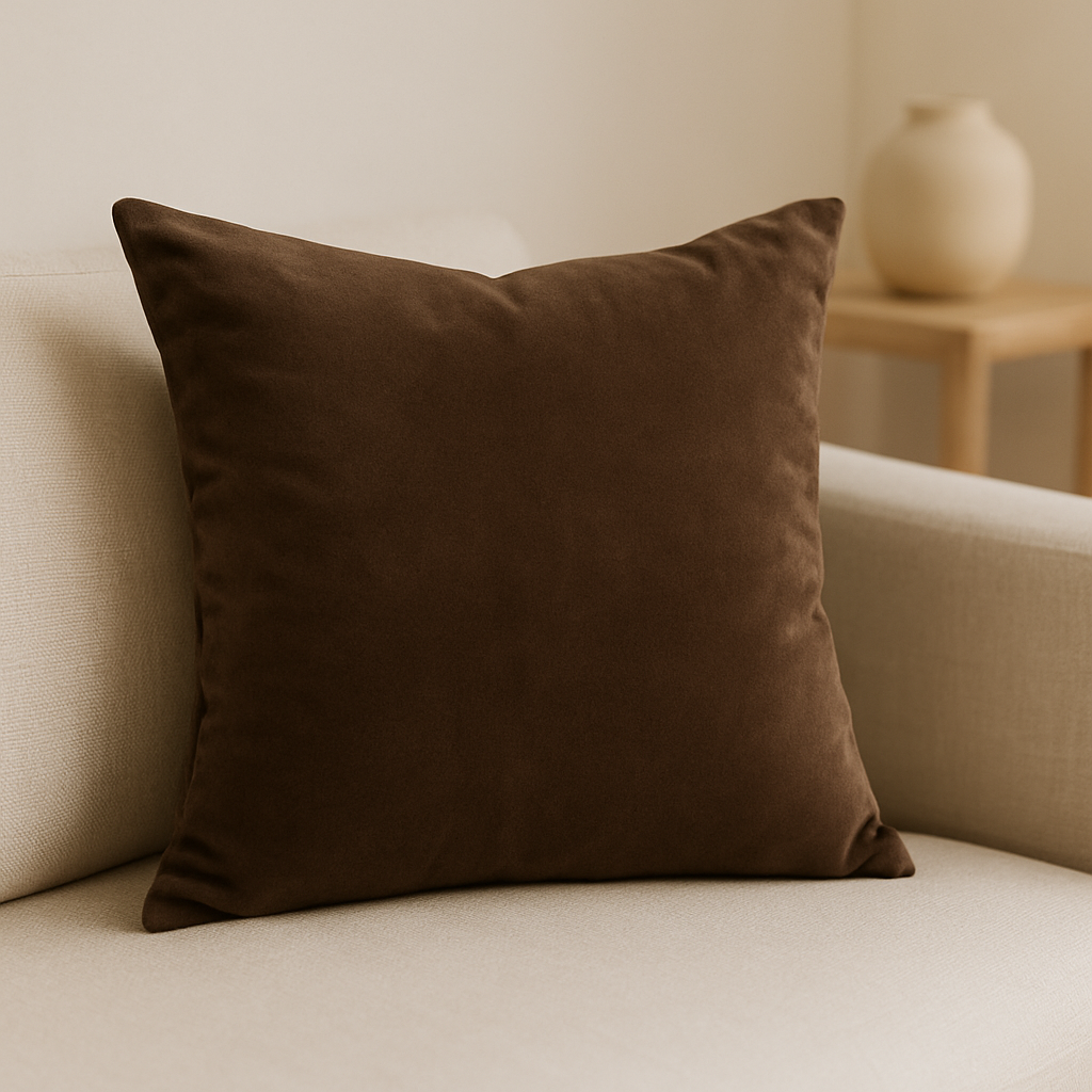 Velvet Cushion Cover 40x40 – Japandi Style