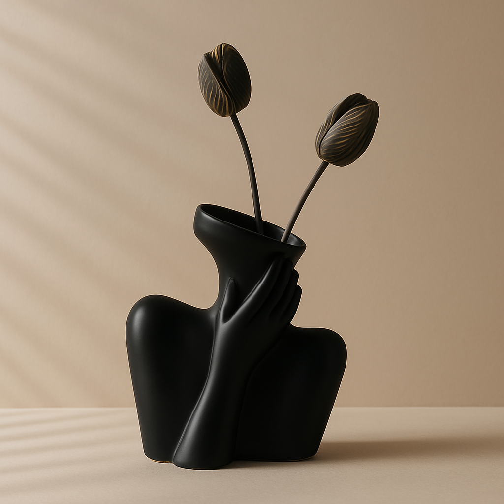 Sculptural Ceramic Vase – A Statement of Calm Elegance