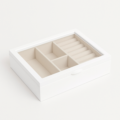 Timeless Wooden Jewelry Box – A Serene Home for Your Treasures