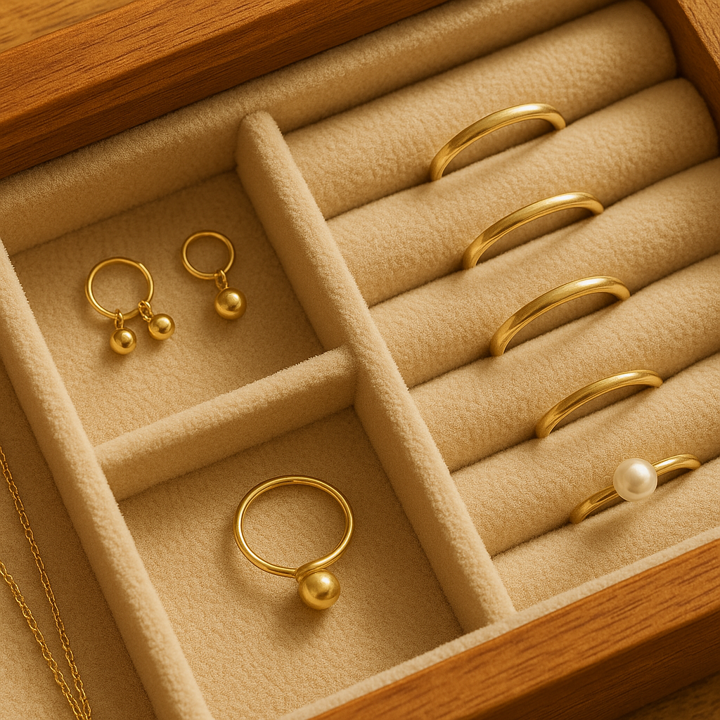 Timeless Wooden Jewelry Box – A Serene Home for Your Treasures