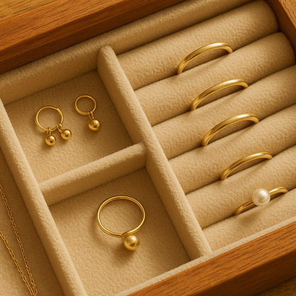 Timeless Wooden Jewelry Box – A Serene Home for Your Treasures