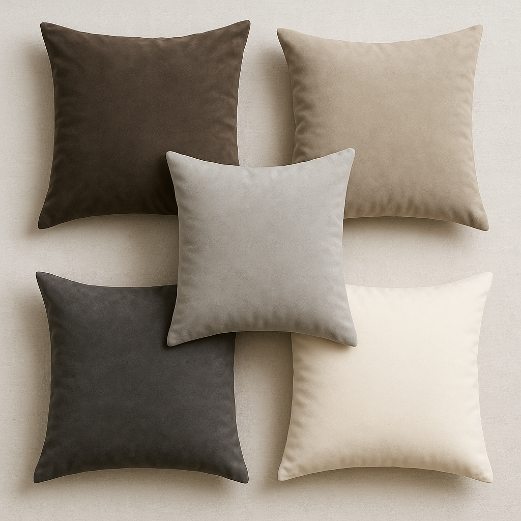 Velvet Cushion Cover 40x40 – Japandi Style